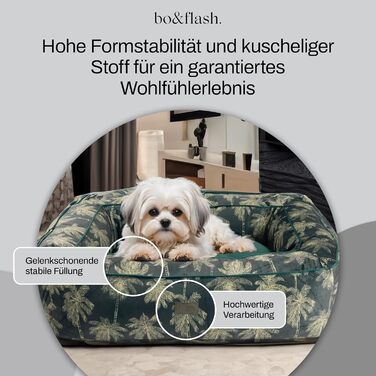 bo&flash Hundebett 'Romy' - М - Софа для собак, велика та маленька, з антиковзким покриттям, легко миється