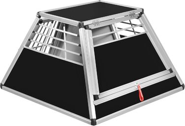 Транспортний бокс для собак Transportbox N52, алюмінієвий, 110x107x67 см з перегородкою та аварійним виходом