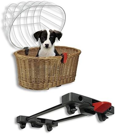 Велосумка KLICKfix Doggy Basket, чорна, M, Racktime