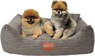 Лежанка для собак Leo4dog: зручна та миюча, для малих, середніх та великих собак. Колір: коричневий, розмір L (100x80 см)