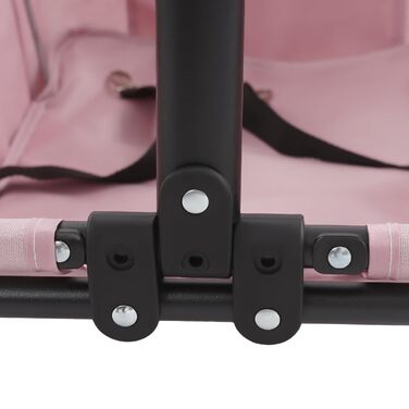 Візок для собак, складаний, Mini, рожевий: зручний для маленьких собак до 7.5 кг, 86x51x35 см