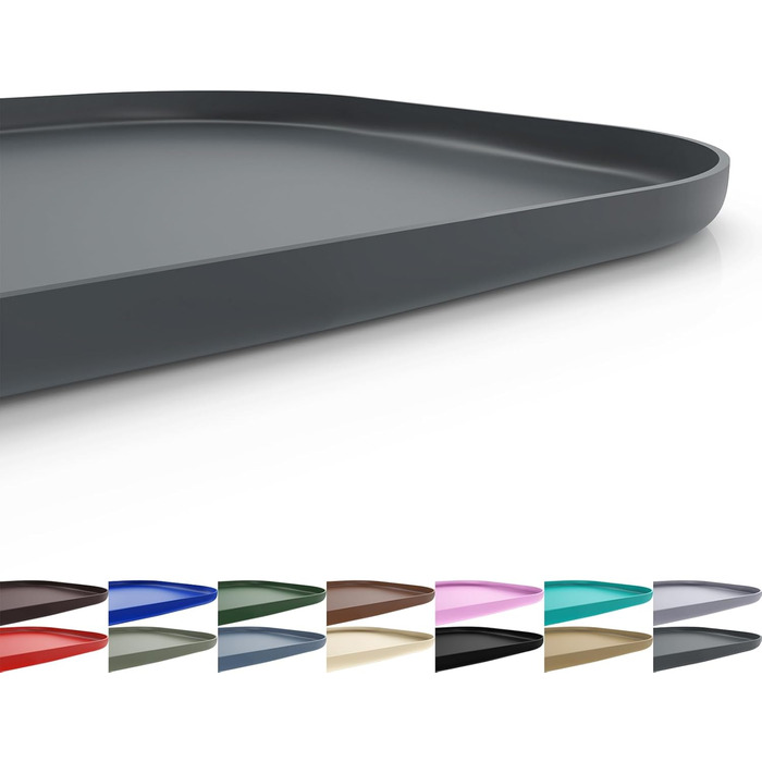 Силіконовий килимок для годівлі домашніх тварин з піднятим бордюром для корму та води, миски для собак, миски для котів, підкладка з високим бордюром для підлоги, водонепроникний килимок, гумова підкладка для котів та собак 24x16x0,8 (24 x 16 x 0.8 дюймів