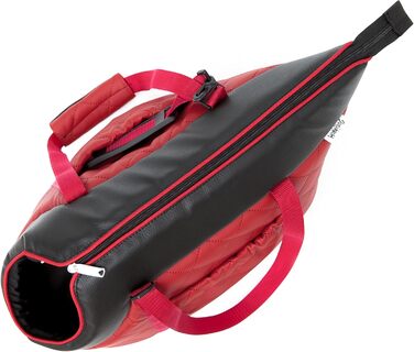 Сумка-переноска для собак та котів, екошкіра, до 2,5 кг, червона