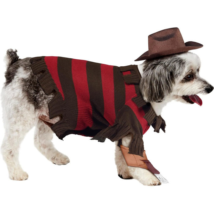 Костюм для собак Рубіс Фредді Крюгер, Жахняк - офіційний, для собак, розмір XL, на Halloween