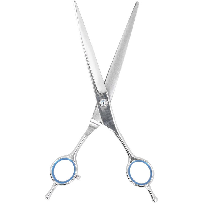 Набір для грумінгу собак: професійні ножиці з нержавіючої сталі, гребінець, прямі та зігнуті ножиці для собак та котів