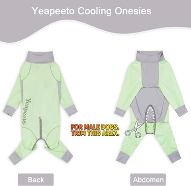 Комбінезон захисний від сонця Yeapeeto Hund UPF 50+ 5XL Хакі (швидковисихаючий, дихаючий, анти-шерсть)