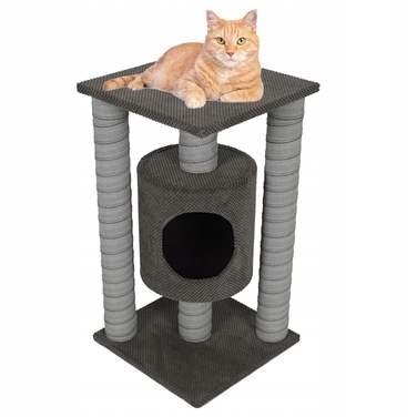 Комплект для котів Makspol 61: низька та висока дряпки, лежанка, килимки-дряпки, стовпчик та ігровий комплекс (100 см)
