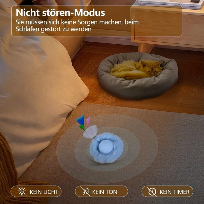 Іграшка для котів GoldenSun: м'ячик з дзижчанням, килимок з мишками, 5-лочкове хованки, блакитний колір