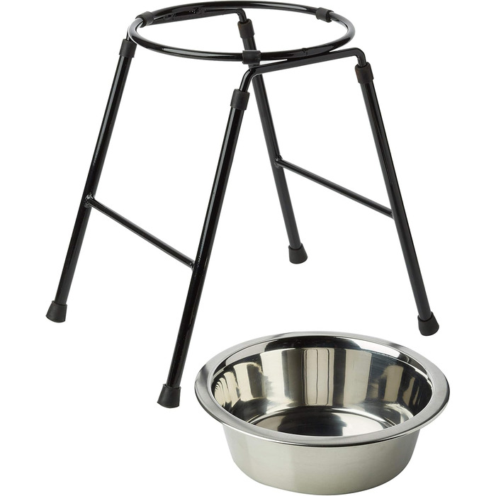 Автоматична годівниця для тварин Classic Pet Products з високою підставкою та мискою з нержавіючої сталі, 370 мм (300 мм / 1600 мл)