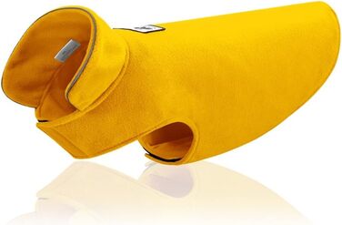 Зимовий пуловер для собак з флісу Polar Fleece - теплий одяг для собак. Зимова куртка для собак з бавовни (S, жовтий)