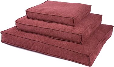 Ортопедична подушка для собак JAMAXX Premium, 65x50 см, теракотова, з м'яким наповнювачем Visco та знімним чохлом з елітного шенілового текстилю, прана