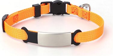 Індивідуальний ошийник для кота з дзвіночком, лазерним гравіюванням, нічним відбиттям, нейлоновий ошийник, милий ошийник з квітковим візерунком, анти-втрата для котів (нейлон)