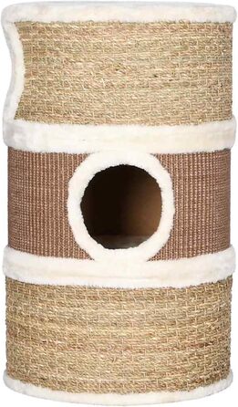 Котячий комплекс Gecheer з морського трави: кігтеточка, будиночки, 36x60 см