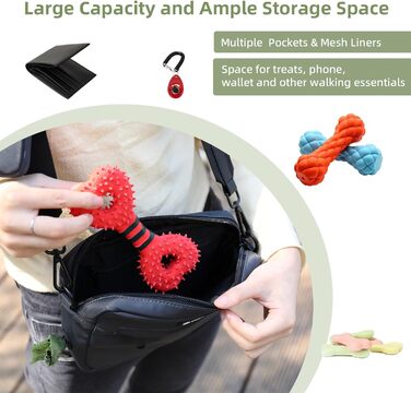 Сумка для ласощів для собак COOWONE, водонепроникна, з дозатором кульок, для прогулянок та тренувань (темно-сірий)