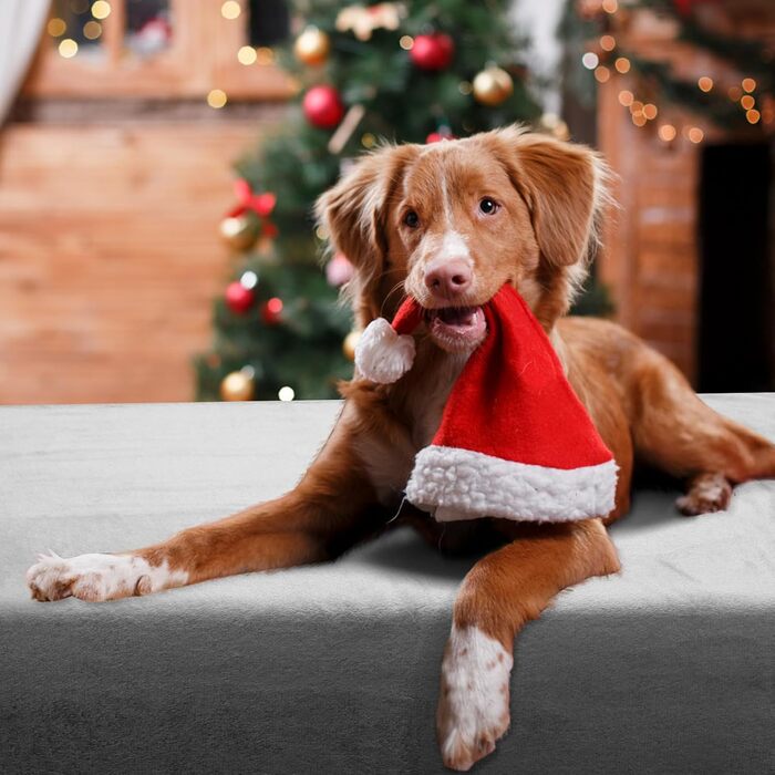 М'яка флісова ковдра для собак Nobleza, 160x100 см, сіра. Пральна, тепла, для домашніх тварин