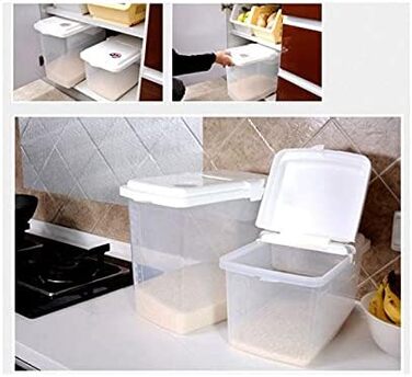 Контейнер для зберігання рису та корму для тварин JapanBargain, 5 кг, для сухого корму, корму для собак та котів