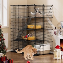 Будник для кота, чорний, квадратний (140 см x 104 см x 140 см)