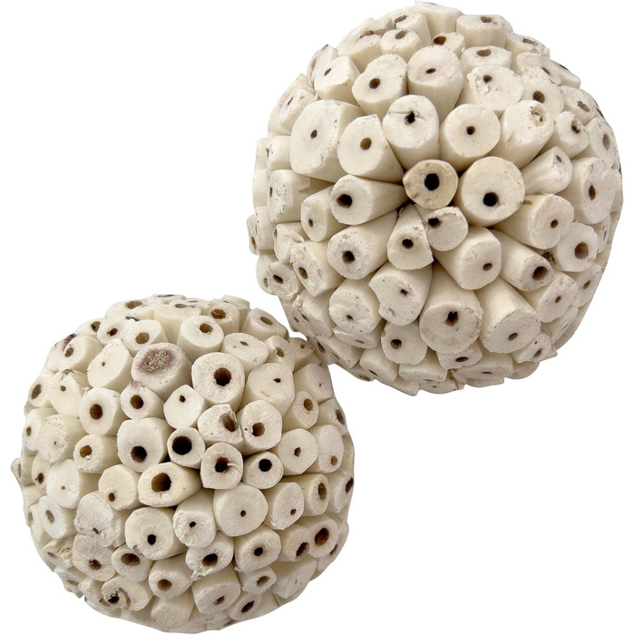 Велика натуральна іграшка для папуг Mega Sola Ball M&M, 10,2 см, набір 2 шт. — іграшка для дзьоба, лап, для ара, жако, какаду, еклектус