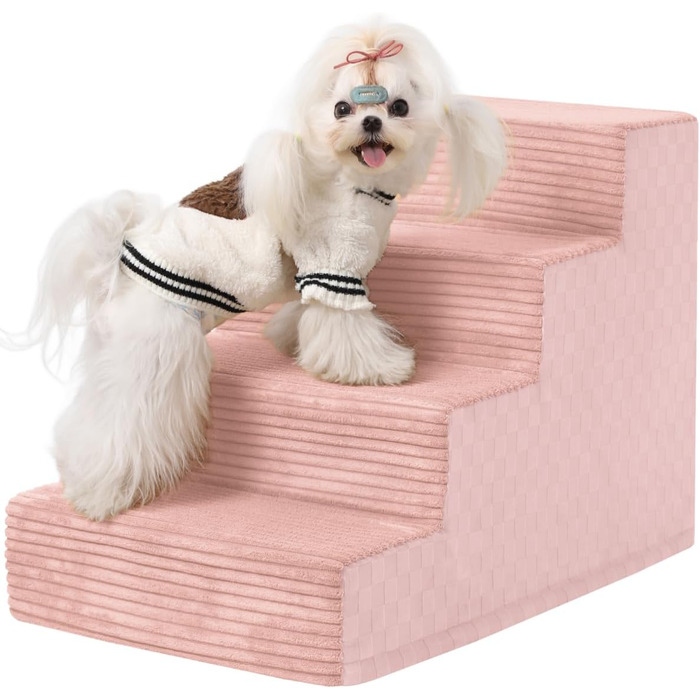 Сходинки для собак Vfrog: 4-ступеневі, 44.5 см, з високощільним пінополіуретаном, для собак та котів