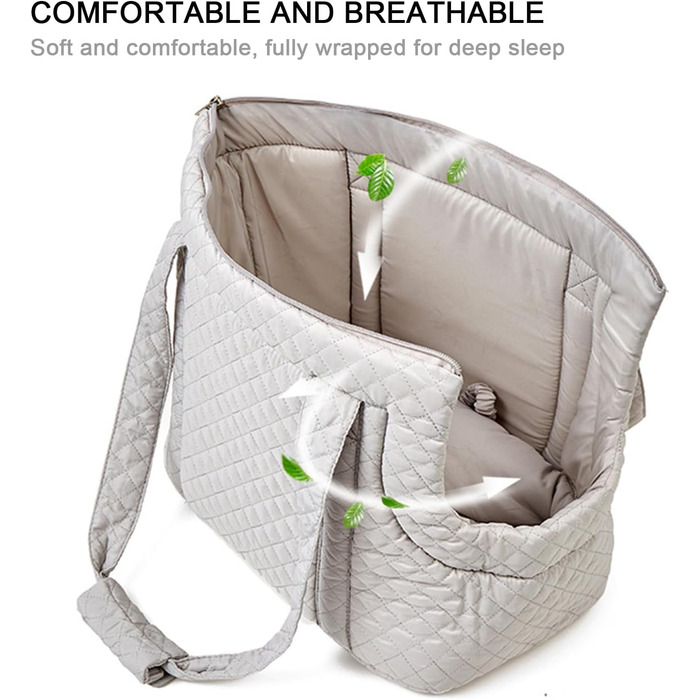 Сумка-переноска для собак та котів Lesunbak – бавовняна сумка-гаманець для маленьких собак, кошенят, цуценят – легка зимова переноска