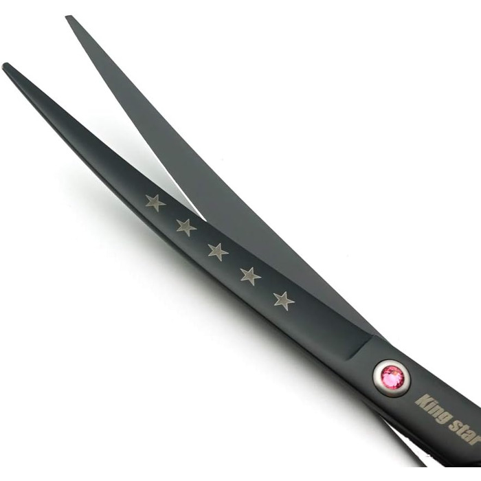 Набір професійних ножиць для грумінгу тварин Kingstar 8.0 дюймів (3 шт.) - прямі, витончувальні, вигнуті + гребінець