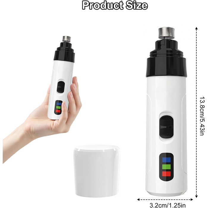 Електричний шліфувальник для собак Groom Pro: безшумний, автоматичний, USB-зарядка