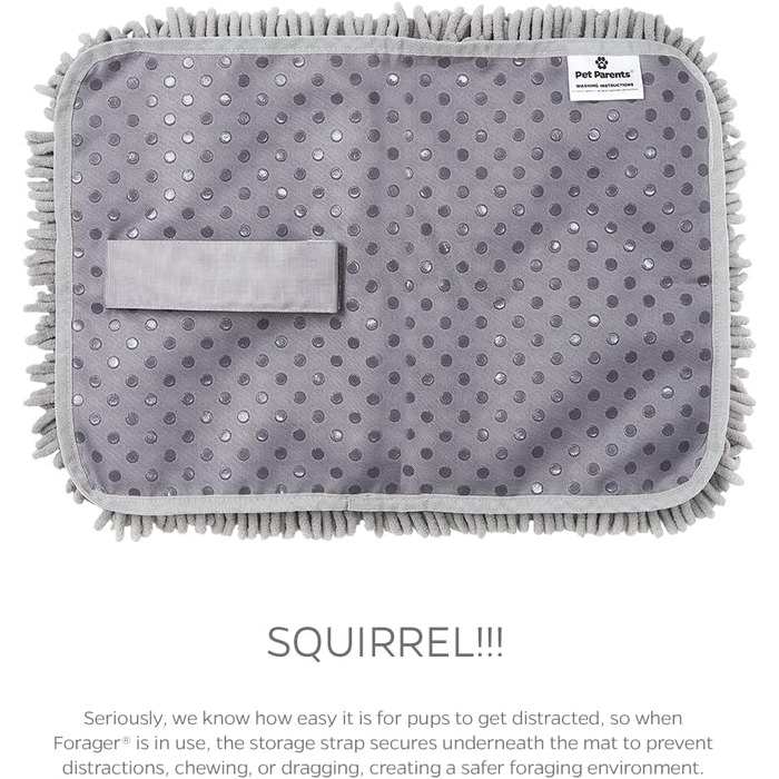 Килимок-заспокійник для собак Pet Parents® Forager® Matten з м'яким носиком та неслизьким покриттям. Повільний годівник для собак великих та малих порід (48,3 см)