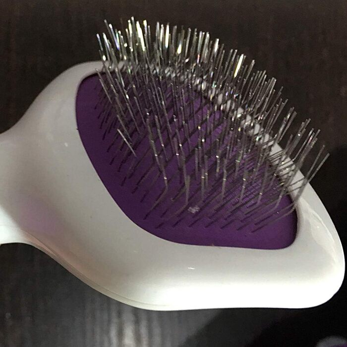 Інструмент для видалення шерсті для собак та котів, гребінець для грумінгу, фіолетовий, для короткої шерсті