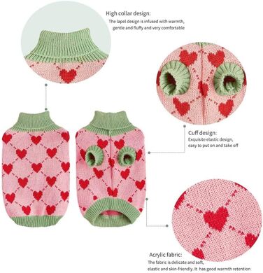 Теплий зимовий одяг для собак та котів (бавовна), рожевий