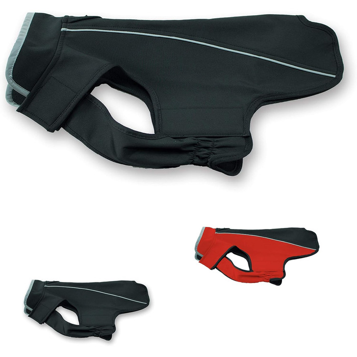 Дощовик для собак Jeggo Hundemantel Allwetter, чорний, XS-XXL