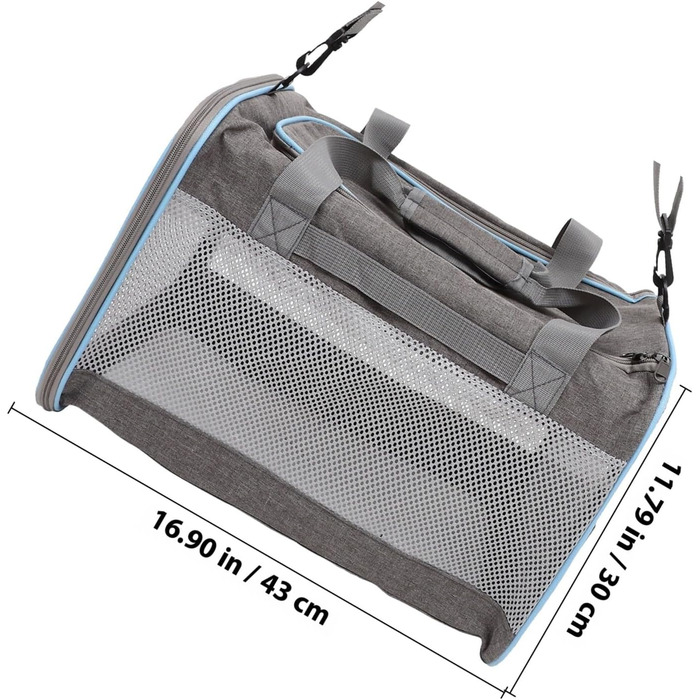 ANDRESLAD Сумка-переноска для котів та цуценят з дихаючої тканини Оксфорд, легка, з сіткою, для подорожей