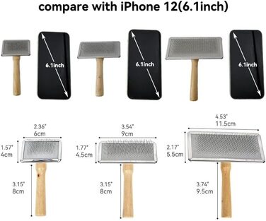 Щітка для собак, інструмент для догляду за шерстю, професійна якість, видаляє шерсть, для здорової та блискучої шерсті