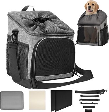 Корзина для тварин на велосипед | Велосипедна корзина для собак – легке кріплення, аксесуар, сумка-переноска, дихаюча для продуктів, походів у гори, заднього двору, кемпінгу