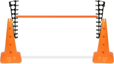 Кінцева перешкода Sportikel24 з жердиною 100 см – для аджиліті, стрибків та слалому (для собак, коней, дітей)