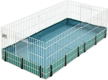 Клітка для морських свинок MidWest Homes 119x61x36 см, біло-зелена