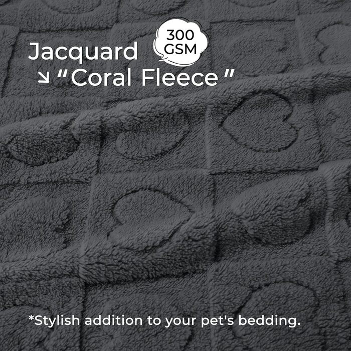 Килимок для собак та котів Luciphia, сірий, 100 x 145 см, прання допустиме