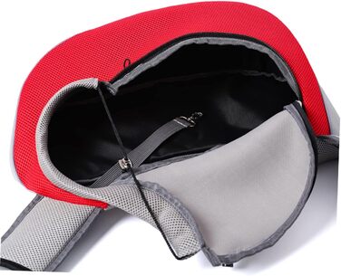 Сумка для собак FRCOLOR: міцна переноска-сітка для маленьких тварин з регульованими ременями для кемпінгу та подорожей