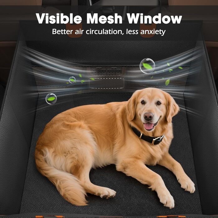 Автокрісло для собак FURTIME - велике, з PU-шкіри, для великих собак, водонепроникне, для SUV, позашляховиків та вантажівок