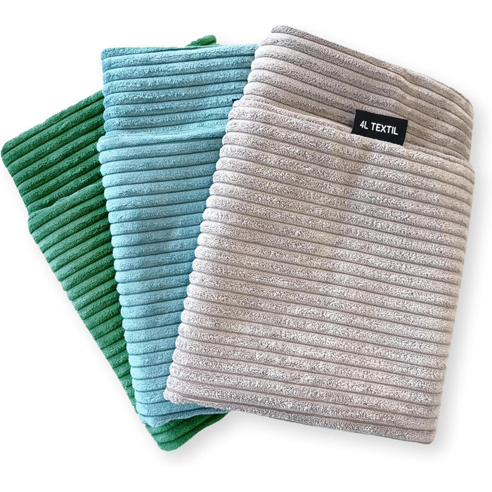 Подушка для собак 4L Textil ZOE Cord XXL 120x100 см, зелена смугаста, м'яка, знімний чохол, для великих порід, прана