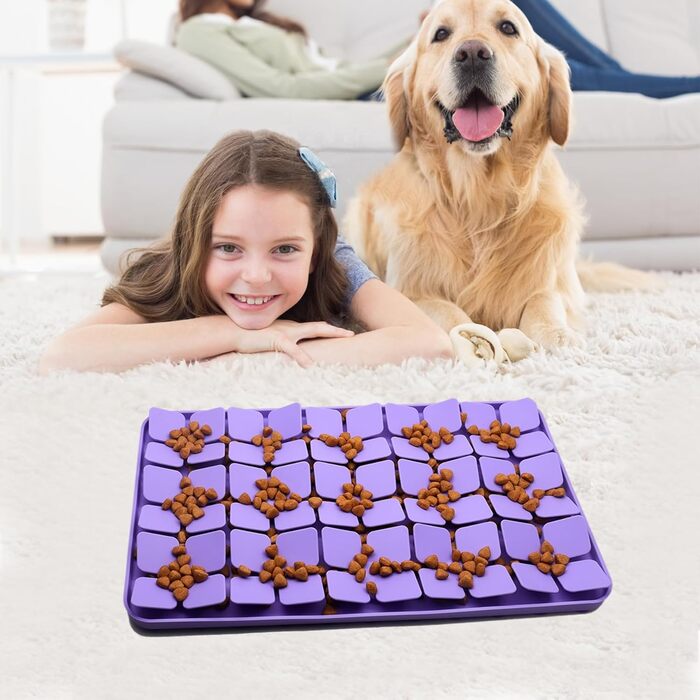 Килимок для собак Femont Leckmatte, 30 см, для повільного годування з 165 присосками, без BPA, для зниження тривоги, нудьги, грумінгу, дресирування (Зелений)