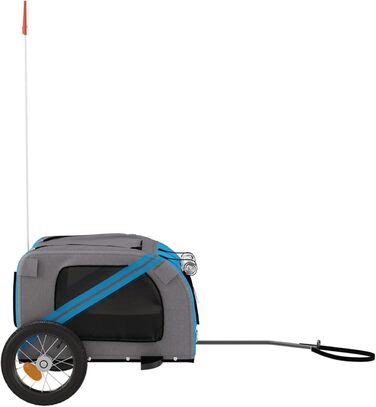 Причіп для велосипеда ARKEM для собак, блакитний та сірий, Oxford-тканина та метал