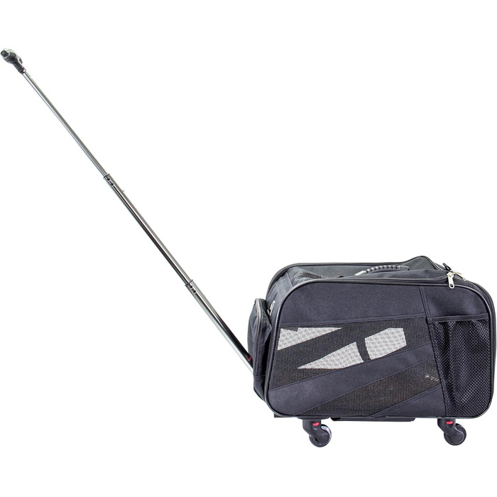 Транспортна сумка для домашніх тварин DBEST Products, середнього розміру, м'які стінки, складана, для собак та котів, схвалена авіакомпаніями, чорна