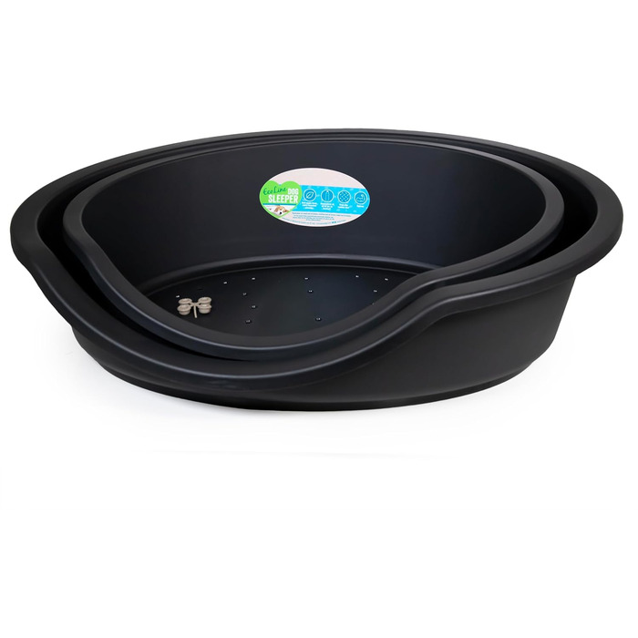 Килимок для домашніх тварин Rosewood Eco Line з переробленого пластику, сірий графіт, великий (95 см) – міцний, пральний