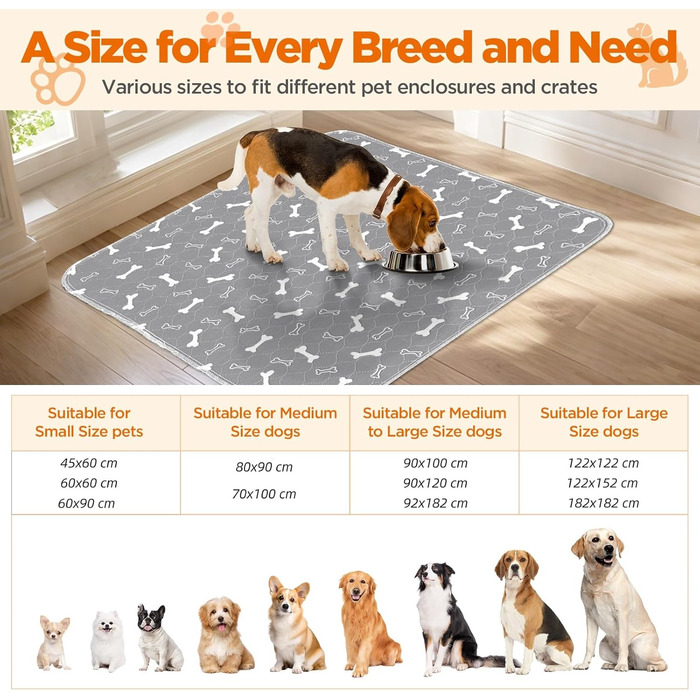 Підкладки для тварин Baodan, 2 шт. 90x60 см, швидко поглинаючі, для собак, котів, морських свинок