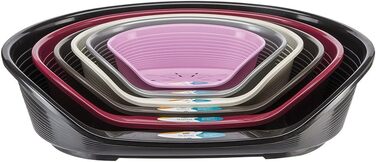 Лежанка для собак та котів Ferplast Siesta Deluxe 4, рожева, 61.5 x 45 x 21.5 см