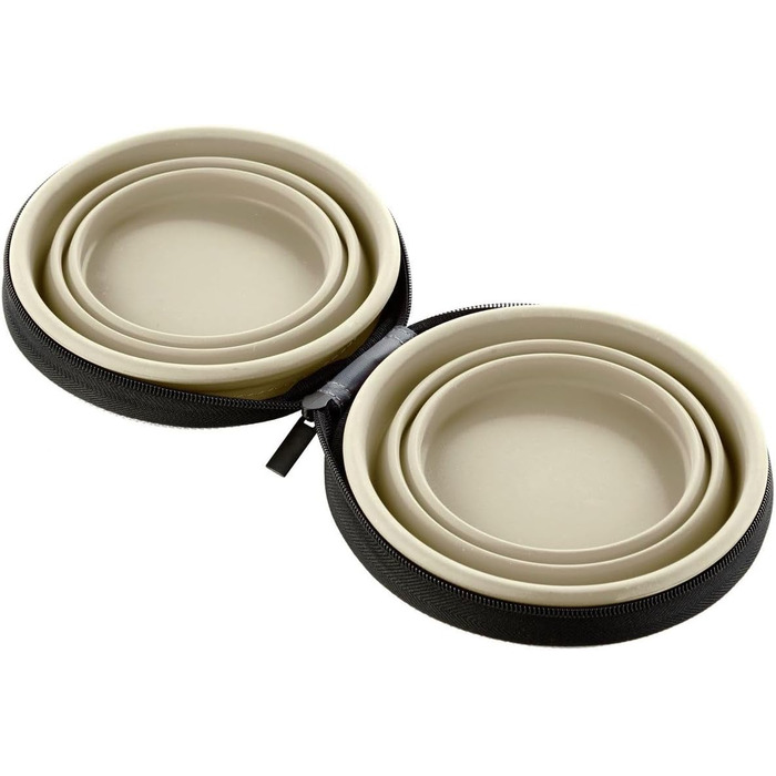 Силіконовий миска Hunter з кишенькою, 750 мл, світло-коричневий