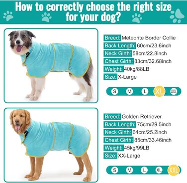 Рушник для собак Hezzuv: ультрапоглинаючий, з мікрофібри, для сушіння після снігу, для цуценят та дорослих, блакитний (S)