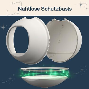 Автоматичний лоток для котів з самоочищенням 65л, 9 сенсорів, керування через додаток, захист від защемлення, для кількох котів, білий