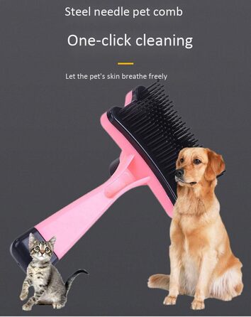 Гребінець для вичісування шерсті собак, розгладження волосся, видалення ковтунів, пластиковий гребінець для догляду за домашніми тваринами