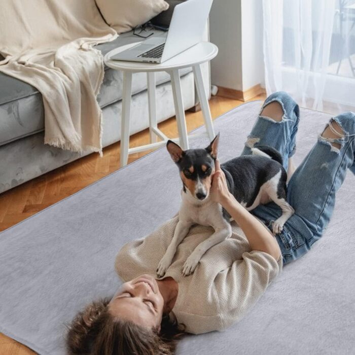 М'яка флісова ковдра для собак Nobleza, 160x100 см, сіра